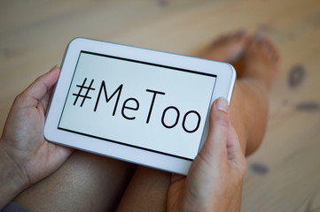 Women support the me too ( #metoo) movement.