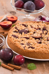 Plum tart. 