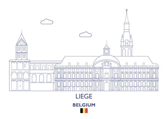 Liege City Skyline, Belgium
