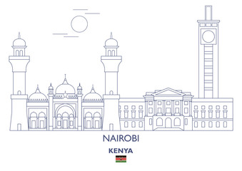 Fototapeta na wymiar Nairobi City Skyline, Kenya