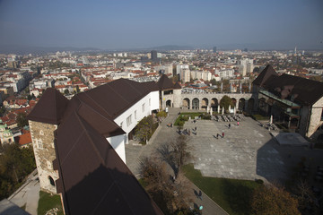 Slovenia,Lubiana, il castello.