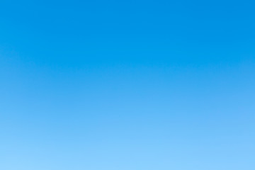 Pure blue sky without clouds. Natural background.