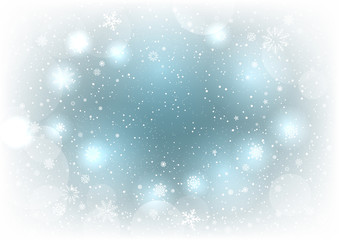 Christmas magic snow background