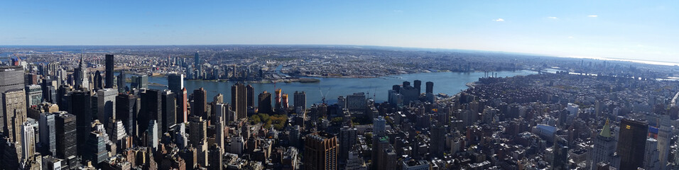 Fototapeta na wymiar New York City Skyline Panoramic