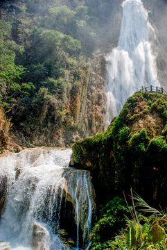 Waterfall en Chiapas in Mexico