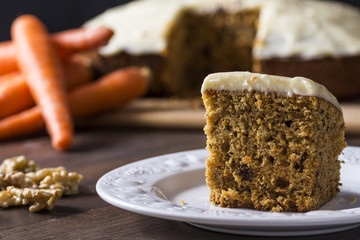 Homemade carrot cake