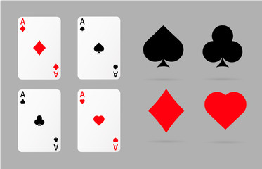 card poker ace set