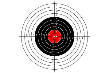 Target shooting simple, vector