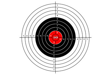 Target shooting simple, vector