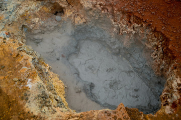 Iceland Mud Pot Boils