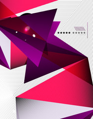Geometrical abstract triangle background