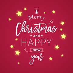 Naklejka na ściany i meble Christmas Greeting Card Design Vector Illustration