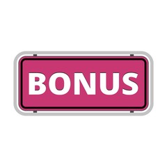 Bonus sign, Bonus icon 