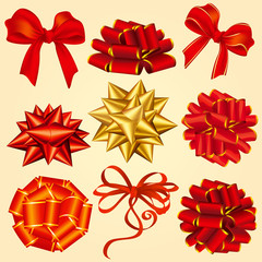 Gift box ribbons