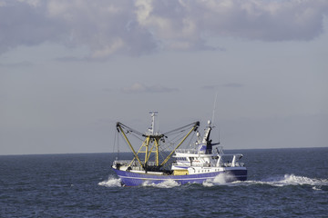 Fishing boat on the North sea