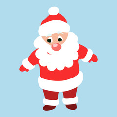 Isolated funny Santa.