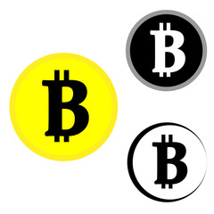 Bitcoin symbols - digital currency