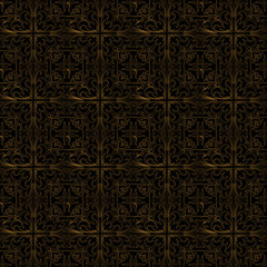Abstract Backgroud with Gold Ornament 