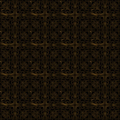 Abstract Backgroud with Gold Ornament 