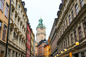 Storkyrkan, Cathedral of St Nicholas and Buildings in Gamla Stan, Stockholm, Sweden