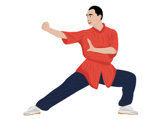 vector illustration Kang Fu 
