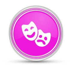 Pinker Button - Masken - Karneval