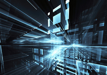 Fractal art - computer image, technological background