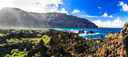 Unique nature of volcanic Lanzarote . Canary island