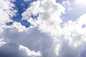 Blue sky and cloud.