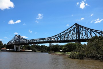 Story Bridge in Brisbane over the Brisbane River, Queensland Australia 