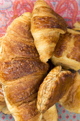 Selection of croissants on a breakfast table