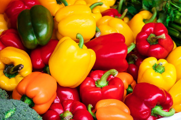 sweet pepper on street market