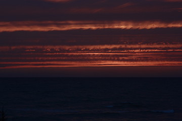 Atardecer en Rota, Cádiz. Parque natural
