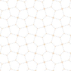 Vector seamless texture. Modern geometric background. Grid with pentagonal cells - obrazy, fototapety, plakaty