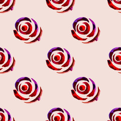 Seamless floral watercolor pattern 11