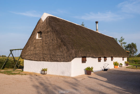 Thatched house at Delta Ebro,Spain,