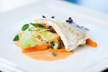 Fried whitefish fillet