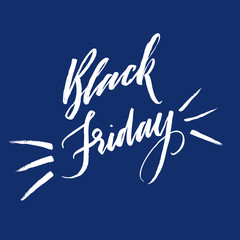 Obraz premium Black Friday card. Ink illustration.