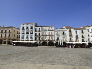 Fototapeta na wymiar Cáceres (Extremadura) fue declarada Patrimonio de la Humanidad por la Unesco en 1986