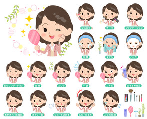 Pink jacket Middle women_beauty