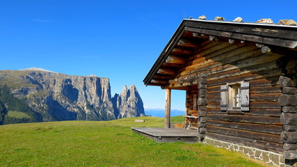 Berg Landschaft-Seiser Alm