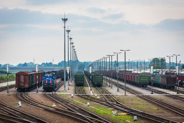 Fototapeta na wymiar Transport kolejowy