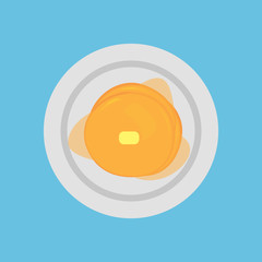 Pancake with honey.