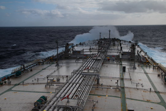 Tanker at sea