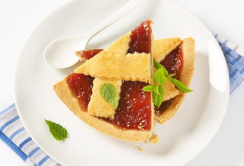 strawberry jam tart