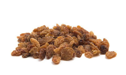 dry raisins isolated
