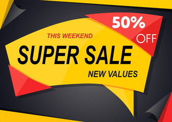 Banner design sale template