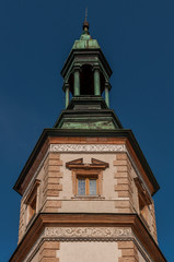 Fototapeta na wymiar Dzwonnica, Pałac Biskupów Krakowskich w Kielcach, Polska