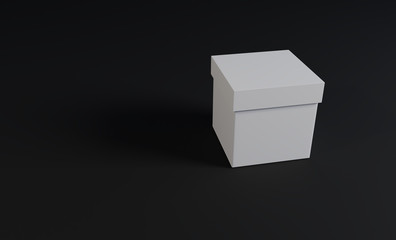 3d render of boxes on a background