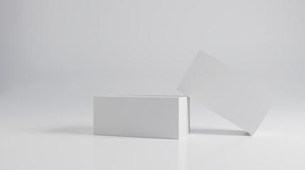 3d render of boxes on a background